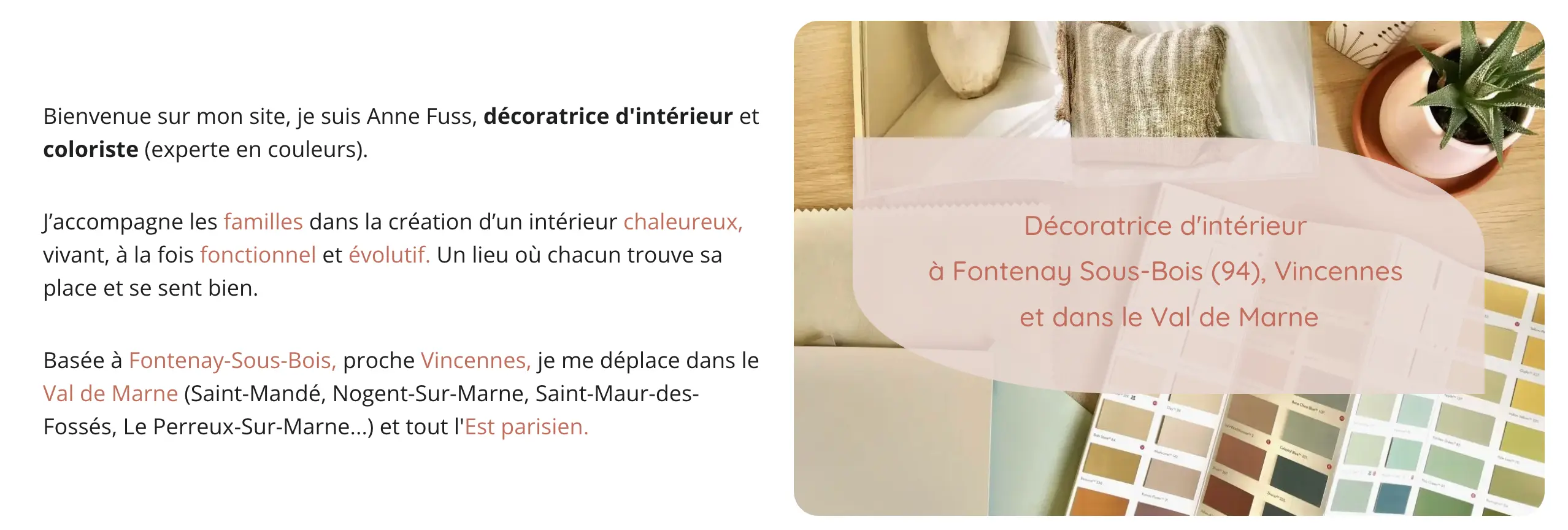 Exemple d'introduction SEO pour la page d'accueil d'un business local.